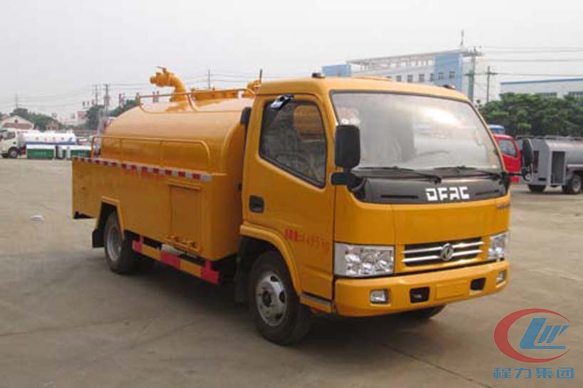东风蓝牌3方清洗吸污车