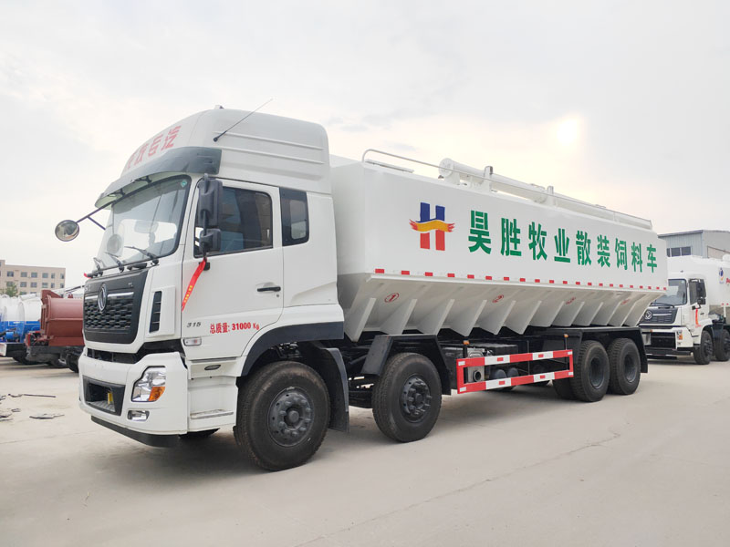 东风天龙20吨散装饲料运输车操作流程